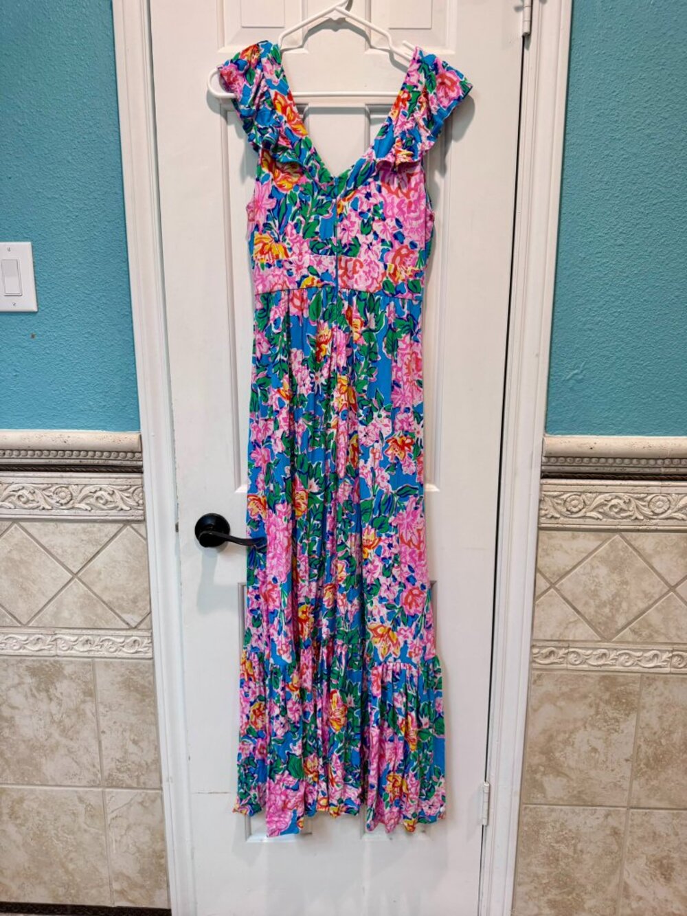 Lilly Pulitzer Floral Maxi Dress – Size 4 - Picture 4 of 5